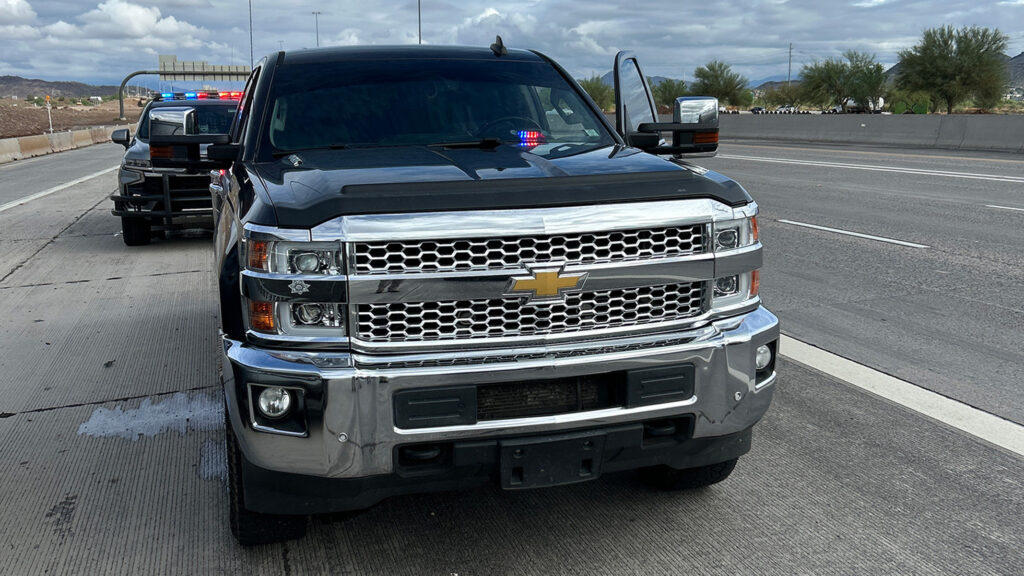 Arizona Department of Public Safety vehicle investigating a police impersonation case (Photo credit: Arizona Department of Public Safety)
