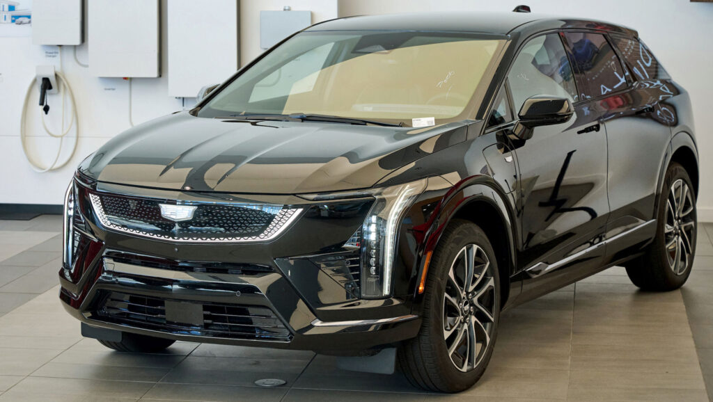 Cadillac Optiq electric SUV, one of the models eligible for GM's Smart Charge Bundle with PG&E (Photo credit: GM)
