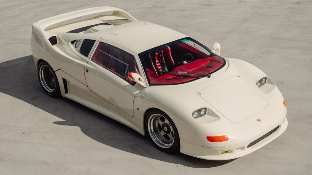 MCA Centenaire, a rare 1990s Monaco-built supercar with a Lamborghini V12 and carbon chassis (Photo credit: Broad Arrow)